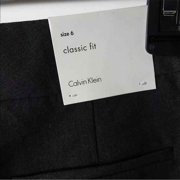 Calvin Klein Pants Gray Classic Fit Womens NWT -4 - Picture 4 of 6